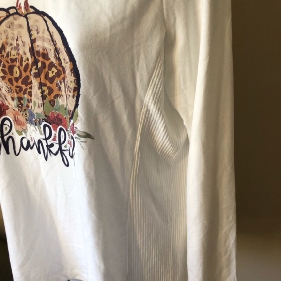 NWT Leopard Pumkin Thankful Long Sleeves Shirt - Picture 12 of 16